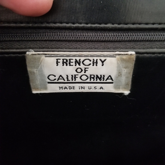 Vintage Frenchy of California | Pewter Leather Clutch Purse - Picture 6 of 11